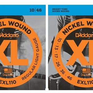 【2個】DADDARIO ( ダダリオ ) EXL110 エレキギター弦