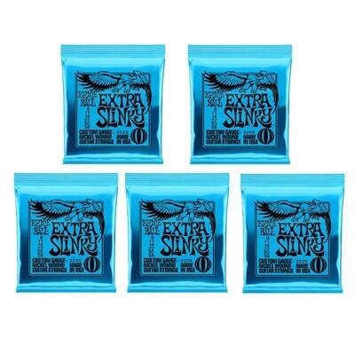 【5個】ERNIE BALL 2225 エレキ弦 EXTRA SLINKY