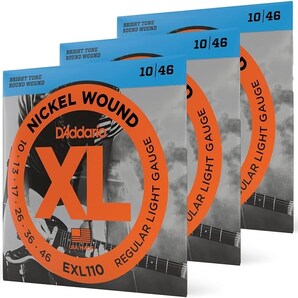 【3個】DADDARIO ( ダダリオ ) EXL110 エレキギター弦