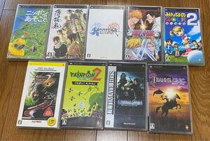 PSP プレイステーションポータブル ゲームソフト 9点 みんゴル・ジャンヌダルクなど