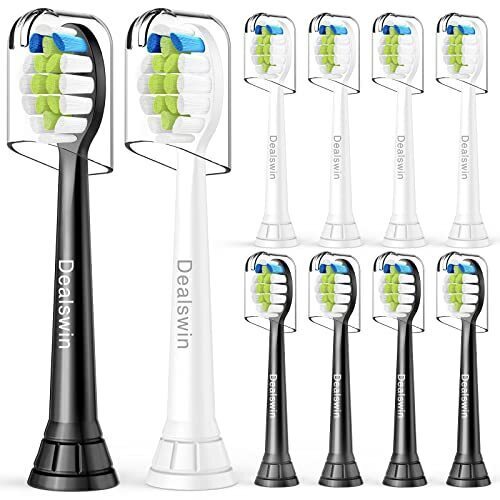 【10本入り】Dealswin フィリップス ソニッケアー 電動歯ブラシ 用の 替えブラシ 家庭用交換ブラシヘッド 歯垢除去 ダイ