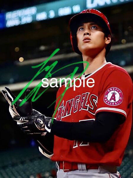 【送料無料】 大谷翔平 サイン フォト 高画質 写真