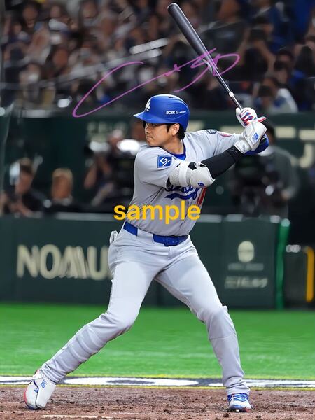 【送料込み】大谷翔平 高画質 サイン フォト 写真 MLB 東京ドーム開幕戦 2025 L.A.ドジャース