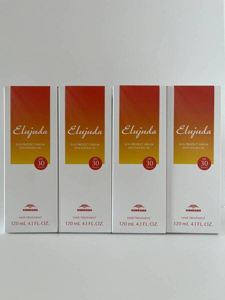 【新品未使用】ミルボン エルジューダ サンプロテクト セラム 120ml SPF30 PA+++ 洗い流さないトリートメント 4セット【送料無料】