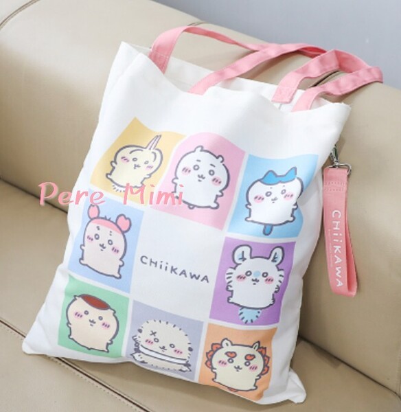 海外限定 ちいかわ うさぎ ハチワレ トートバッグ モモンガ カニ くりまんじゅう シーサー らっこ 新作 新品 正規品 かばん