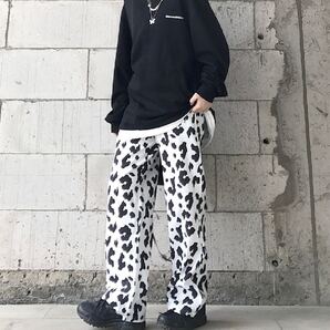 ★新品★ カジュアルパンツ スウェットパンツ アニマル柄 韓国 レディース ストリート 未使用品 L