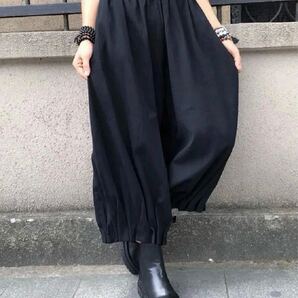 ★新品★ ワイドパンツ シルエット バルーン 韓国 レディース パンツ コクーンパンツ ブラック XL