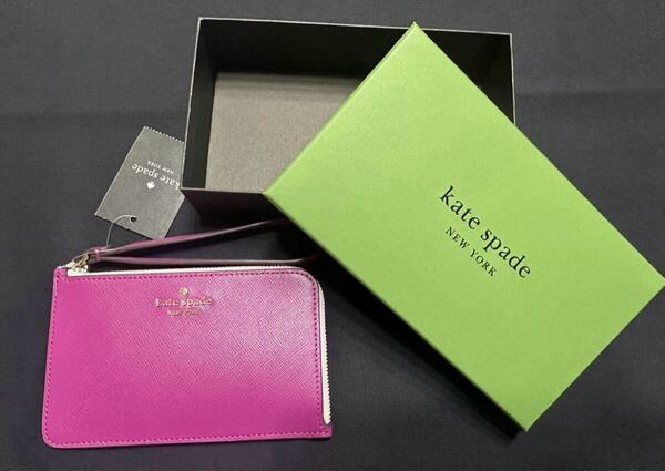 ◆新品◆ kate spade ケイトスペード カードケース コインケース ミニ財布 フラグメントケース L-ジップ リスレット