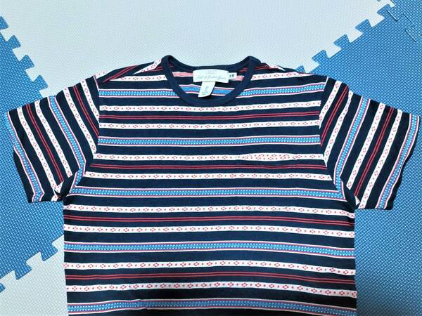 送料無料●人気●H&M●L.O.G.G●Label of Graded Goods●エスニック柄●Tシャツ●M位●アウトドア●アメカジ●北欧●エイチ・アンド・エム