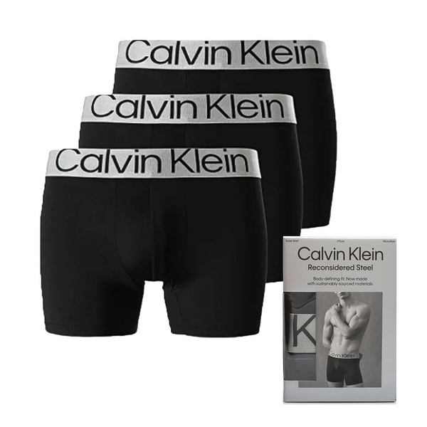 カルバンクライン CALVIN KLEIN ボクサーパンツ アンダーウェア 下着 NB3075A-7V1-BLACK-L メンズ ブラック 3枚セット 下着