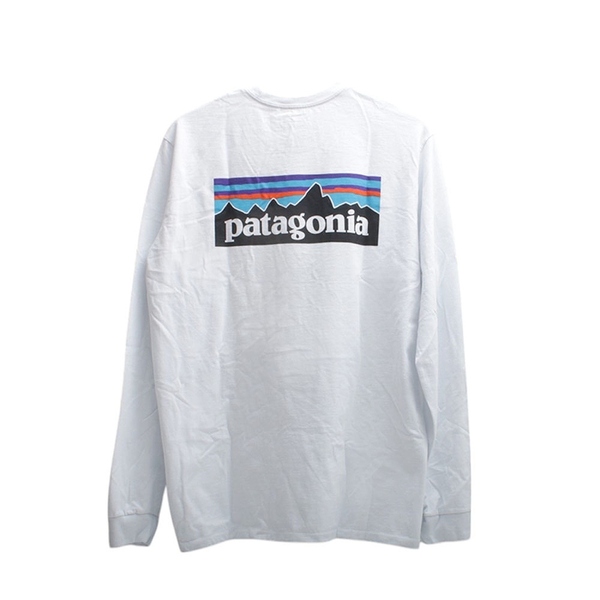 パタゴニア PATAGONIA LONG-SLEEVED P-6 LOGO RESPONSIBILI-TEE ロングTシャツ 38518-WH-M メンズ ホワイト