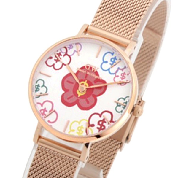 ダニエルウェリントン DANIEL WELLINGTON Petite Rich Flower 28mm RoseGold DW00100722 腕時計 レディース ホワイト クオーツ