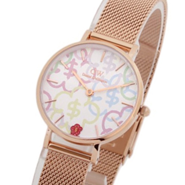 ダニエルウェリントン DANIEL WELLINGTON Petite Rich Flower 28mm RoseGold Pastel DW00100723 腕時計 レディース ホワイト クオーツ
