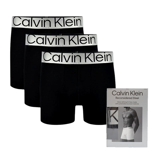 カルバンクライン CALVIN KLEIN ボクサーパンツ NB3131A-7V1-BLACK-M メンズ ブラック 3枚セット 下着
