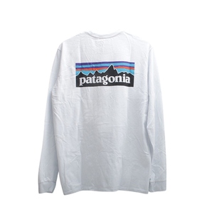 パタゴニア PATAGONIA LONG-SLEEVED P-6 LOGO RESPONSIBILI-TEE ロングTシャツ 38518-WH-M メンズ ホワイト
