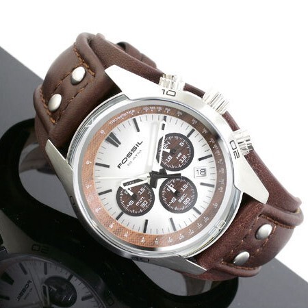 フォッシル FOSSIL クロノ クオーツ メンズ 腕時計 CH2565 シルバー