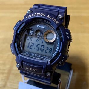 【新品・箱なし】カシオ CASIO 腕時計 メンズ W-735H-2AV クォーツ ブラック ダークパープル