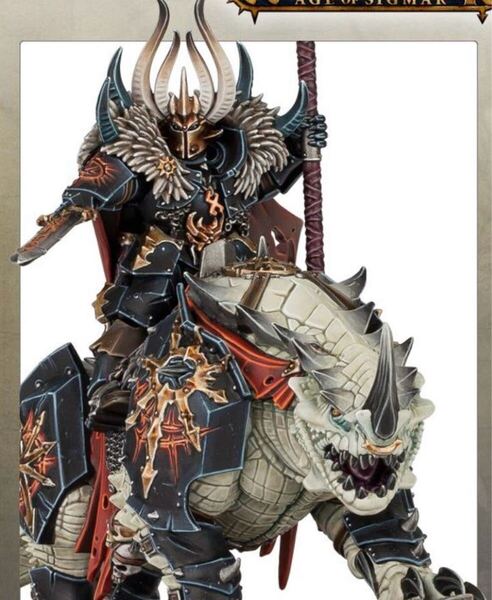 ウォーハンマー ケイオスロード カルカドラック騎乗 スレイヴ・トゥ・ダークネス Chaos Lord on Karkadrak SLAVES TO DARKNES Warhammer