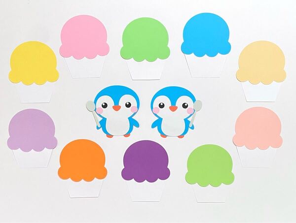 製作キット アイスクリーム 10セット 壁面飾り 夏 製作 保育園 幼稚園 保育園 幼稚園