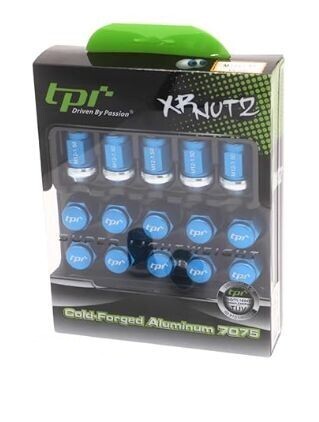ホイールナット ブルー 軽量 高強度 A7075(超々ジュラルミン) TPIブランド M12×P1.5 19HEX 全長35 20個入り 新品未使用
