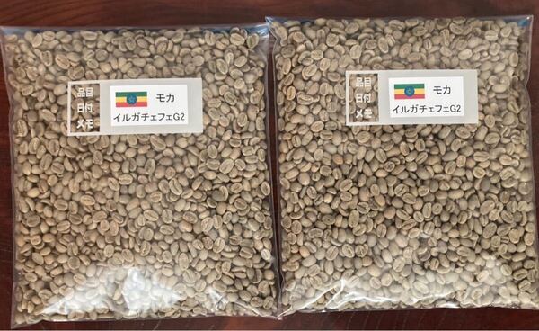 コーヒー生豆モカイルガチァフェG2 800g