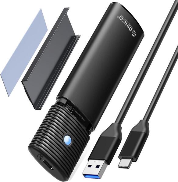 ORICO M.2 SSD 外付けケース M.2 SSD ケース USB 3.2 Gen 2 10Gbps 【NVME/PCIE専用】工具不要 アルミ制