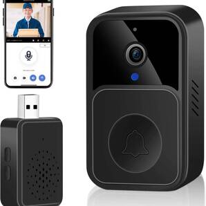 スマホでインターホンの応対ができるスマートドアベル ビデオドアベル wifi ビデオドアホン ワイヤレス 双方向音声