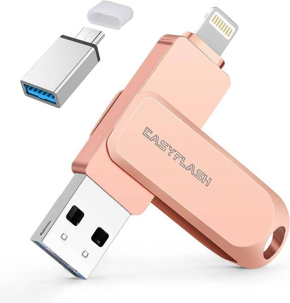 128GB「MFi認証取得」iPhone用 usbメモリLightning USB iPhone用 メモリー iPad用 フラッシュドライブ