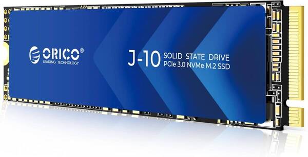 ORICO J10 SSD 1TB NVMe1.4 M.2 Type 2280 PCIe Gen3×4 最大読込:3100MB/s (R:3100MB/s、W:1900MB/s)