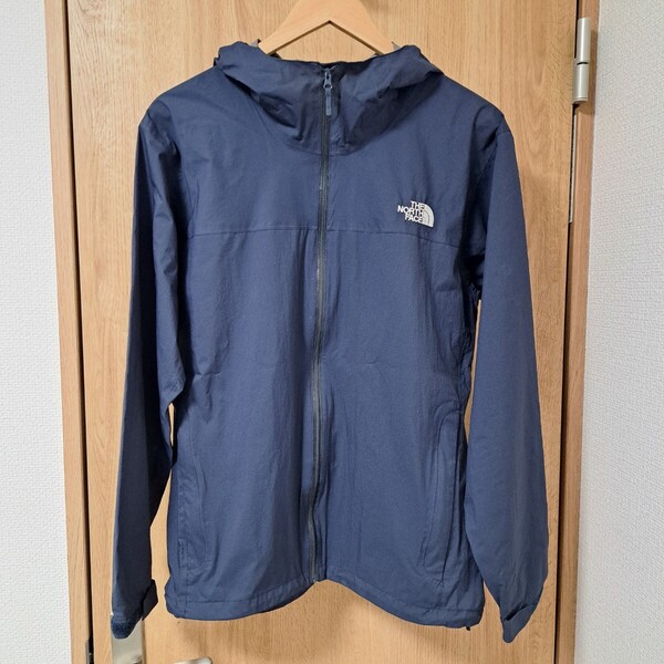 ノースフェイス ベンチャージャケット メンズL ネイビー マウンテンパーカー 傷汚れ有り 送料無料 THE NORTH FACE