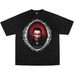 北野武 ビートたけし photoTシャツ ブラック bootleg,.,