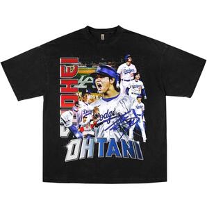 大谷翔平 Dodgers ドジャース Tシャツ ブラック\,