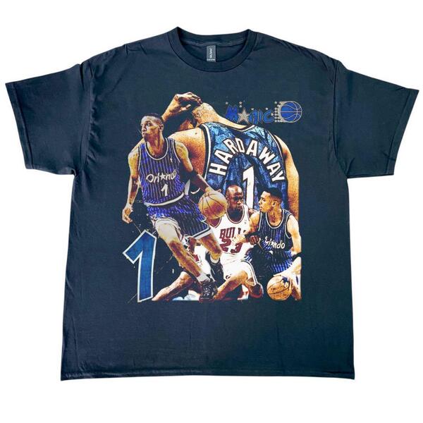 ペニー・ハーダウェイ NBA バスケ Tシャツ ブラック vintage\,,
