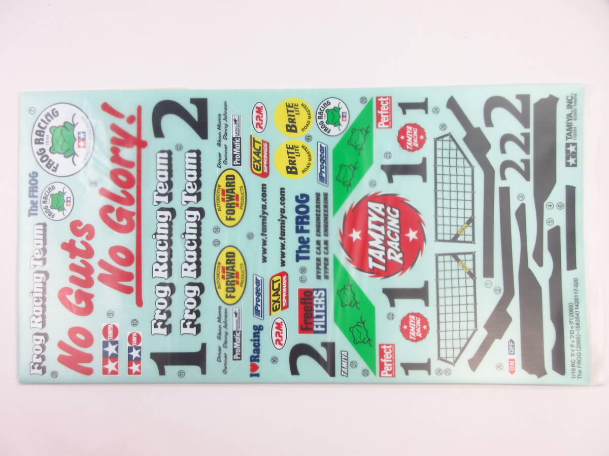 タミヤ The Frog 田宮模型 マイティフロッグ ステッカー KC NGK