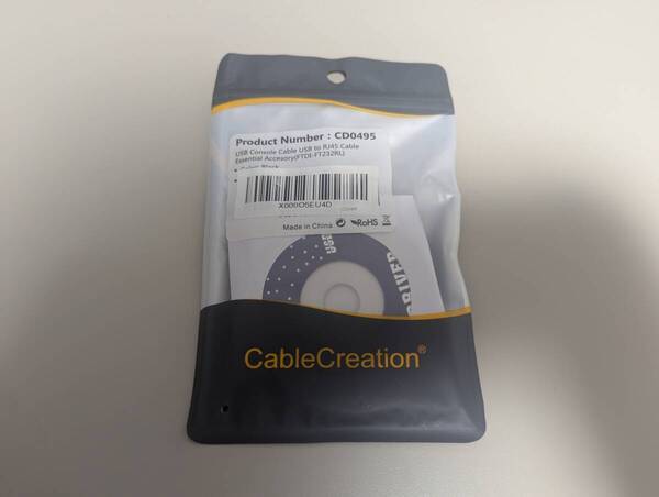 送料込み即決 CableCreation USBコンソールケーブル FTDI-FT232RL チップ内蔵 USB-RJ45シリアルケーブル 1.8M 未開封状態