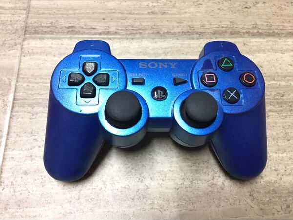 ★動作良品即決★分解清掃済み★PS3 SONY純正品 コントローラー デュアルショック3 スプラッシュブルー