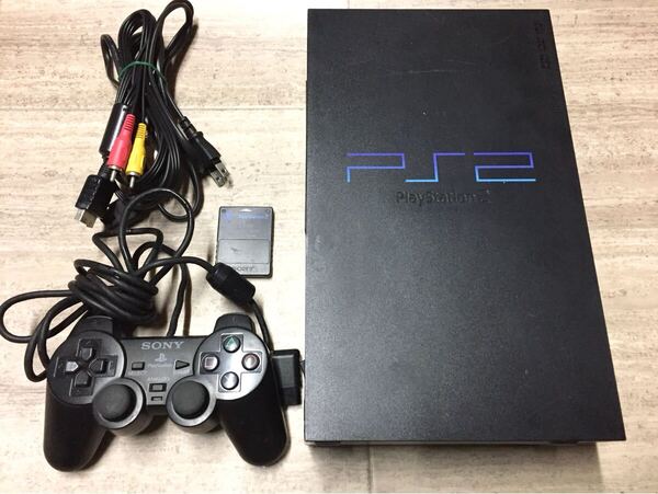 ☆PS2 本体セット SCPH-39000 ブラック コントローラー メモリーカード すぐ遊べるセット☆