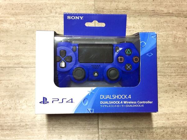 ★箱説付き即決★PS4 SONY純正品 コントローラー デュアルショック4 後期型 ブルー