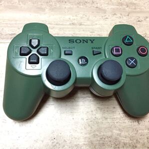 ★動作良品即決★分解清掃済み★PS3 SONY純正品 コントローラー デュアルショック3 グリーン