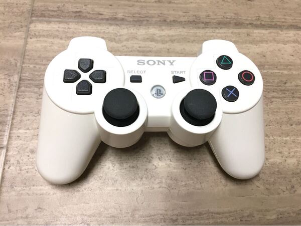 ★ほぼ未使用品即決★分解清掃済み★PS3 SONY純正品 コントローラー デュアルショック3 ホワイト