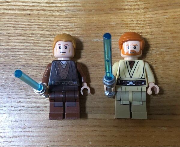 超特価!!美品!!良品!! レゴ スターウォーズ ミニフィグ オビ=ワン・ケノービ パダワン アナキン・スカイウォーカー