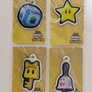 ☆セブンイレブン限定 スーパーマリオパーティジャンボリー☆キーホルダー ボールチェーン☆4個セット スター