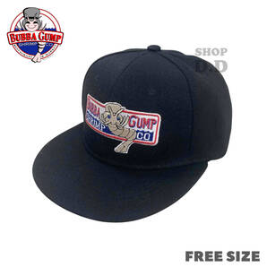 【新品・未使用】フォレストガンプ Forrest Gump ババ・ガンプ シュリンプ BUBBA GUMP SHRIMP キャップ 帽子 ( ブラック ) ☆送料無料☆
