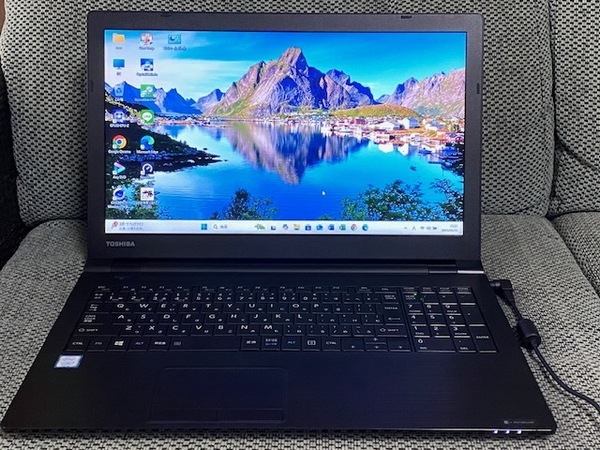 ⑤TOSHIBA dynabook B65/J 第8世代CPU Corei3-8130U @2.20GHz 増設12GB 高速SSD256GB Windows11Pro テンキー 15.6薄型 office365