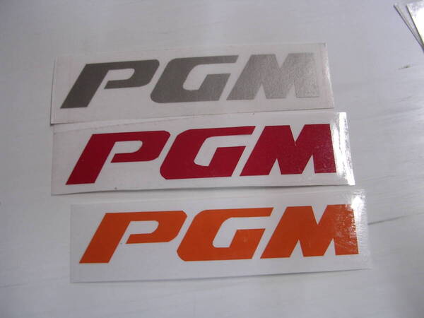 ホンダ PGMステッカー 3枚セット⑧NSR250R MC18 MC21 MC28 88 89 90 94 CRM250 AR ns mbx モンキー FX CBX カブ ハンター