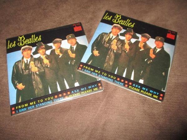 beatles from me to you (RARE!!フランス盤ジャケットデッドストック2枚セット送料込み)