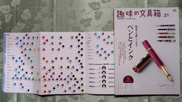 趣味の文具箱 Vol.21 インクカタログ、丸善、蔦屋、長原宣義、1900~1950年代セーフティペン特集、クオバディス、万年筆付き合い方他