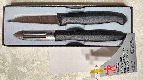 522-25 ZWILLING J.A.HENCKELS 11291-00 0 COLOGNE SERIES ピーラー&ペティナイフ 箱上蓋なし