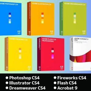 【日本語】 Adobe CS4 DESIGN PREMIUM Windows シリアルナンバー有り