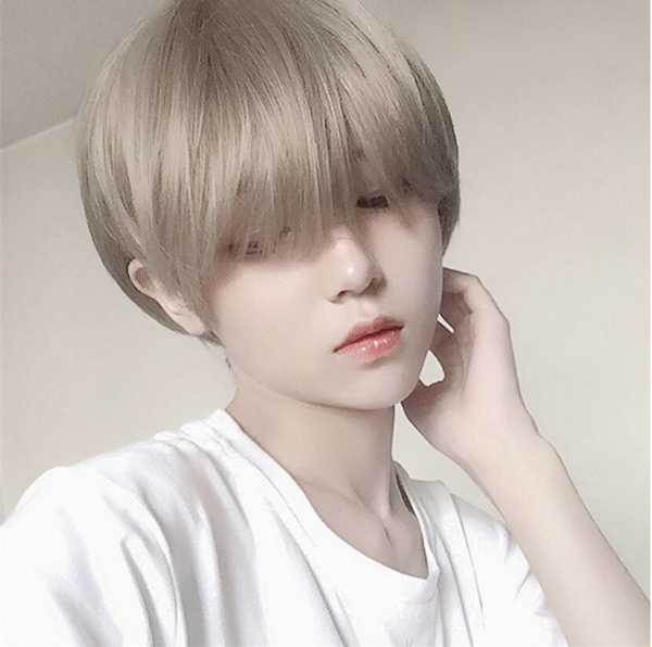 【新品】ショート ウィッグ 金髪 耐熱 コスプレ かつら 男女兼用